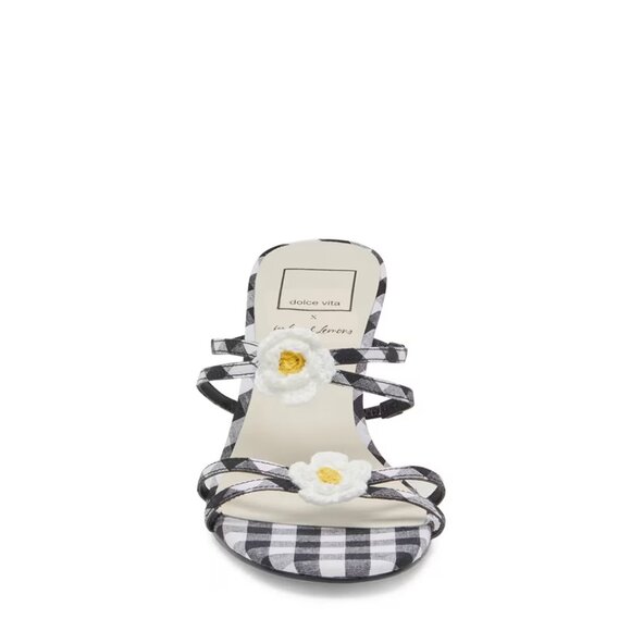 NEW DOLCE VITA Bete Heeled Sandals in Black/white for women 725 3m2 - Picture 2 of 9